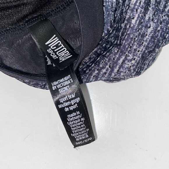 Victoria's Sport Women's Crisscross Strap Lightweight Sports Bra Blue/Black 32C - Picture 6 of 6